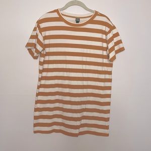 Wild Fable Striped Tshirt Dress in Mustard